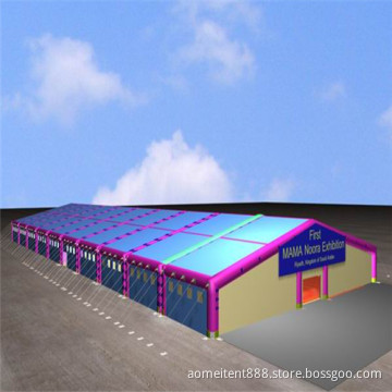 Chromatic Large Event Show Exhibition Tent with Glass Wall & Decoration Linings